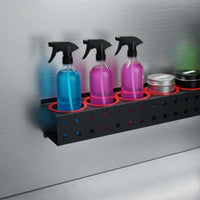 Car Detailing Organizer Space Saving Spray Bottle Storage Rack Easy to Install Car Detailing Bottle Holder for Professionals, Workshop, Garage