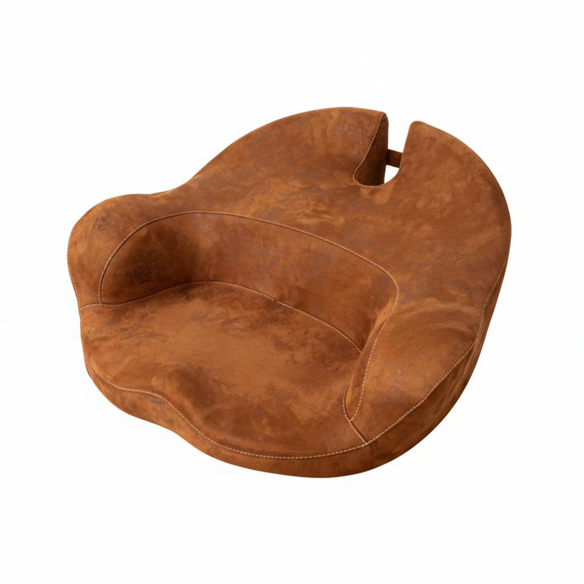 Meditation Seat Cushion Faux Leather Seat Cushion with Backrest Easy to Clean Sitting Support
