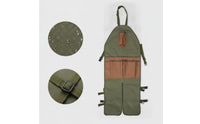 Water-Resistant Split-Leg Apron Waterproof Apron with Pockets Multi-Pocket Adjustable for Gardeners, Florists, Gardening, Harvesting, Orchard