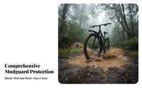 2 Pieces Front and Rear Mudguard Set Wide Design Front and Rear Mudguards Easy Installation Mountain Bike Fenders for Rough Terrain Biking