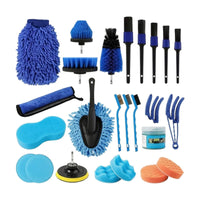 Professional Car Cleaning Kit with Drill Brushes Complete Drill Brush Set Soft Wheel Brush Portable for Garage