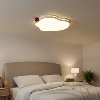 Soft Warm Look Cream Ceiling Light Minimalist Design Eye Protection Ceiling Light for Living Room