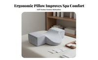 High-Density Foam Eyelash Extension Pillow Soft Breathable Cover U-Shaped Neck Support Pillow Washable Pillowcase for Estheticians, Home Use