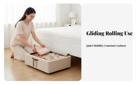 Rolling Under-Bed Box foldable Under-Bed Rolling container Large Capacity