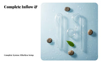 2 Pieces Inflow Outflow Lily Pipe Kit High Clearness Glass Lily Pipe Set Crystal Clear Design Water Circulation Tubes for Aquascapers