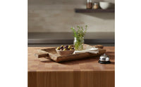 Wooden Tray with Handles Decorative Vintage Wooden Serving Tray Farmhouse Decor for Guesthouse
