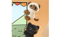 Cute Car Clip Plushie Soft Clasp-on Soft Toy Toy for Girls, Desk