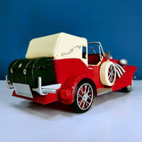 Handmade Retro Desktop Ornament Painted Finish Vintage Car Ornament Glossy Vehicle Decor Non-Electric