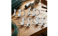 Double Mast Clamp Heavy Duty Double Antenna Mast Clamp Non-Slip for Installers, Homeowners, Roof