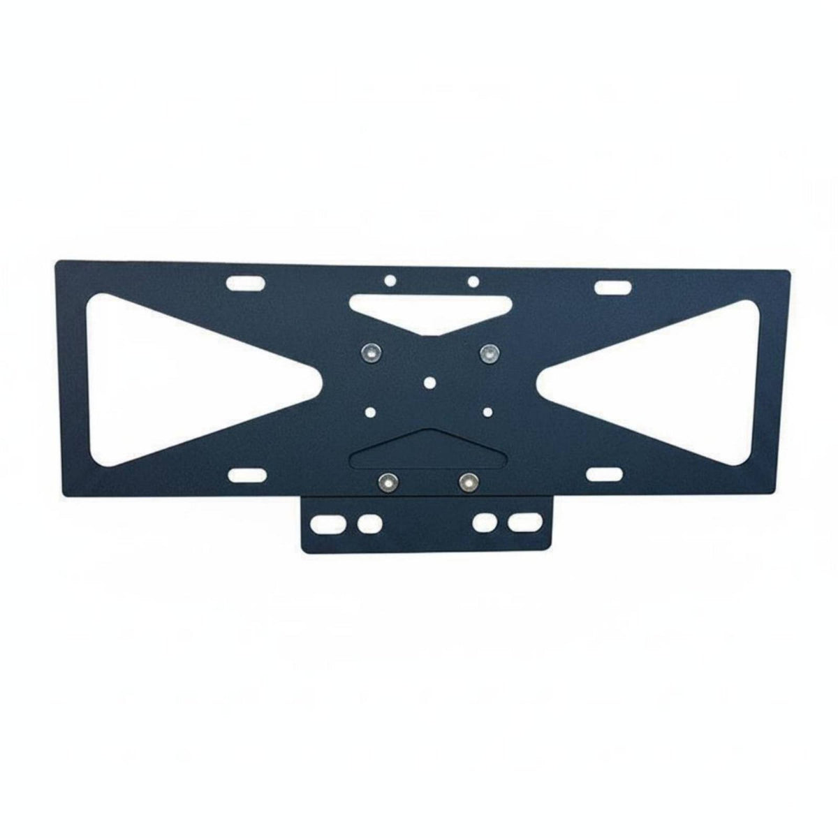 Sturdy Spare Tire License Plate Bracket Heavy Duty Metal Rear Tire License Bracket Easy Install Tailgate Spare Wheel Plate Holder No Drilling for Trail Driving
