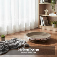 Oval Nailing Bowl Sturdy and Wear-Resistant Oval Nailing Board Dense Cardboard Feline Nailer for Kittens, Small Areas, Indoors, Bedroom