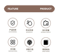 卫生间厕纸盒厕所纸巾盒卷纸筒盒卫生纸置物架抽纸盒子壁挂式防水 壁挂纸巾盒【奶油白送卡通小人狗】（卷纸/抽纸/洗脸巾通用）