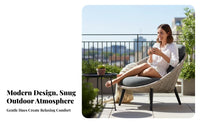 Rope Woven Sofa and Chair Set Weather-Resistant Woven Rope Chair Group Modern Design Outdoor Furniture for Families, Homeowners, Balcony, Patio, Porch