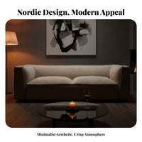Tofu cube Sofa Nordic and aesthetic configurable Couch Textured Upholstery Living Room Furniture for homeowners, Business Owners, Hotel, business Space, Lobby