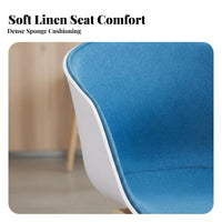 Modern Design Single Cushisingled Seat Soft Upholstery Upholstered Shell Chair Curved Backrest Seating Furniture Thickly Padded for Business Owners, Interior Designers, Dining Room, Reception Area, Kitchen, Bedroom