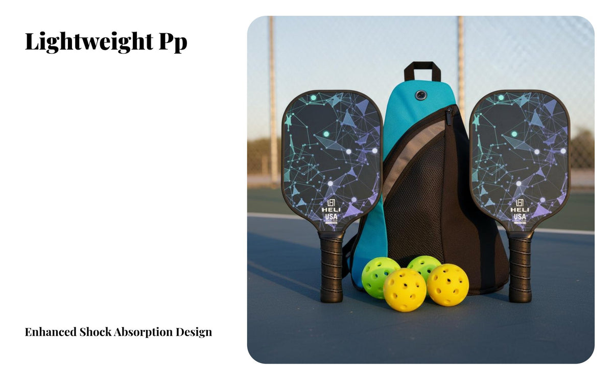 Pickleball Paddle Non-Slip Grip Pickleball Paddle Set Cellular Structure Interior Rackets Reinforced Border Sweat