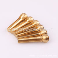 Brass Bridge Pins for Acoustic Guitar - Set of 6