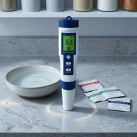 Multifunction Water Quality Tester Pen Backlit Display pH Tester Pen Handheld TDS EC Temperature Meter Protective Sensor Tip