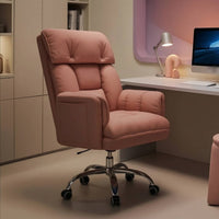 Computer Chair Reclining Upholstered Desk Chair Stain-Resistant Armchair for Esports Participants, Bedroom