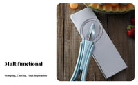 3 Pieces Fruit Baller Ladle Ing Tool Set Food-Grade Material Fruit Baller and Corer Set Fruit Carving Tool Kit Stainless Steel