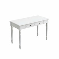 2-Drawer Wooden Desk pure wood Writing Table Light Luxury With Storage Drawers for Adults, residents, Study Room