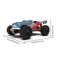 1:16 RC Crawler Four-Wheel Drive 4WD Multi-Terrain RC Car Anti-Interference Multi-Terrain Remotely Operated Model for Track, Outdoor