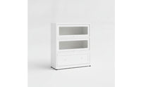 Cabinet with Flip-up Doors Minimalist Metal Storage Cabinet Sturdy Metal Storage Organizer for Living Room, Study