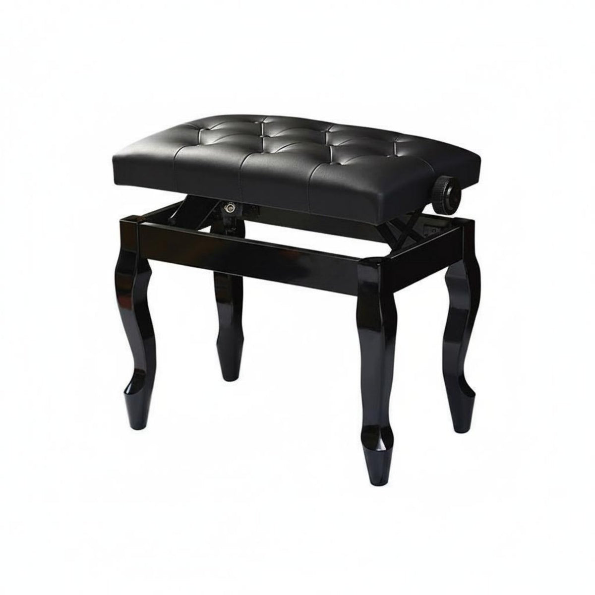 Sturdy Construction Adjustable Piano Bench Heavy-Duty Height Adjustable Piano Stool Easy to Clean Upholstered Keyboard Stool Classic European Design for Children