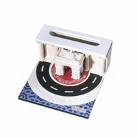 Unique Gift 3D White House Memo Block Carved Details Tear-Away Paper Sculpture Notepad Multi-Functional for Students, Home, Study Room