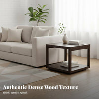 2 Pieces Space-Saving Square Nesting Table Set Modern Design Nesting Square Tables Combinable Design Living Room Furniture Multi-Functional for Apartment Dwellers, Homeowners, Small Areas, Lounge Area, Home Office, Balcony