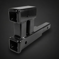 Trailer Hitch Extension Arm Welded Steel Double Coupler Hitch Extension Versatile Double Coupler for Towing