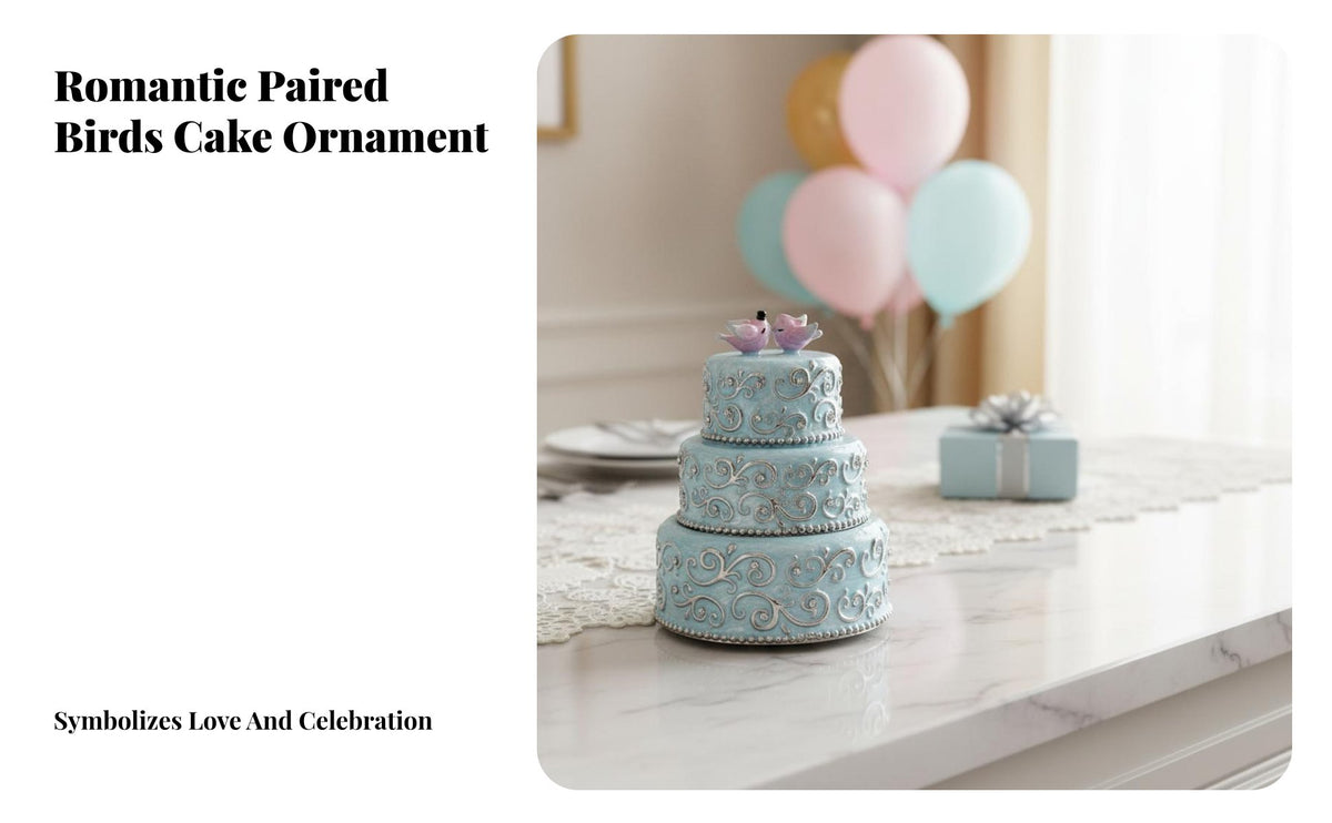 Cake Shaped Jewelry Container-Tier Wedding Cake Figurine Zinc Alloy Enamel Jewelry Box for Brides, Couples, Anniversary, Bridal Shower