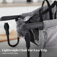 Portable Attachable Table Chair Foldable Feeding Seat Lightweight infant equipment Space-Saving for journeyers, Caregivers, journey, Restaurants, holiday, Visiting
