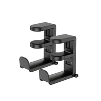 2 Pieces Clamp-on Headphone Stand Rotating Headset Stand Adjustable Headphone Holder for Gaming Hobbyists, Gaming Setups