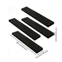 4 Pieces Foam Strip with Backing Trimmable Foam Strip Customizable Pad for Workshop, Office