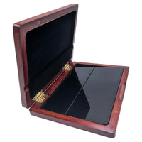 Wooden Wind Plate Case 6 Wind Plate Storage Box Holder for Instrumentalists