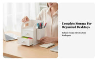 Space Saving Multi-Compartment Desk organizer adaptable Storage Multi-Compartment Supply organizer Large Capacity Desktop Organizer Tidy Workspace for Students, Professionals, Workstation, Study Room