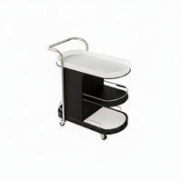 Mobile Design Rolling C-Shaped Table On casters C-Shaped Couch Stand Multi-Purpose eveningstand Space-Saving for Apartment Dwellers, Homeowners, Home Workers, Living Room, Bedroom, Balcony, Small Spaces