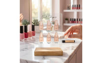Acrylic Nail Shape Chart Printed Labels Nail Shape Display Board Beauty Supply Compact Salon Accessory Transparent