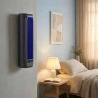 Fan with Phone Holder Rounded Edges Desktop Fan Narrow Grille Home Appliance