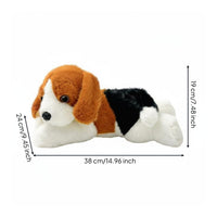 Cute Design Prone Beagle Stuffed Animal Cuddly Beagle Stuffed Animal Toy fluffyLike Softness for Bedtime, Playtime