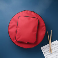 Thickened Handle Snare Drum Bag Zippered Pocket Snare Drum Backpack Portable Instrument Carrier