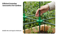 Adjustable Angle Rotating Stake Joint Reusable Garden Stake Connector Kit Sturdy Plant brace Fastener long-enduringing for verdanthouse Growers, DIY hobbyists, Gardeners, Outdoor, Backyard, Patio