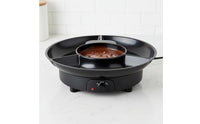 Electric Chocolate Melting Pot Two-wayVoltage Chocolate Melter Easy to Clean Fondue Pot with Tray Stylish for Hosts, Dessert Tables