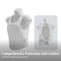 Long-Lasting Oxford Cloth Taekwondo Chest Guard Shock Absorption Karate Chest Protector Lightweight for Adults, Kids, Competitions, Gym