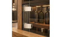 No-Drill Frameless Glass Door Clamp 16 Mm Hole Spacing Hinged Glass Cabinet Clamp Self-Positioning Hardware Stable Fastening