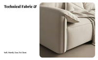 Three-Seater Elephant Ear Sofa Italian design Living Room Furniture down Feather Filling Couch for Apartment Dwellers, Homeowners, Lounge Area, Bedroom