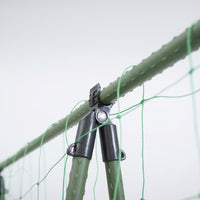 Garden Trellis for Climbing Plants, Heavy Duty Coated Steel Garden Stakes, Reinforced Plant Support Kit with Clips, Metal Cucumber Trellis