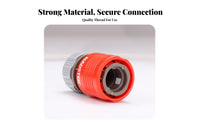 Leak-Proof Water Connector Easy Installation Water Pipe Quick Connect Adapter Secure Fit for Outdoor, Car Washing