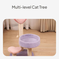 Cat Tree Bed Scratcher Tower for Climbing and Play